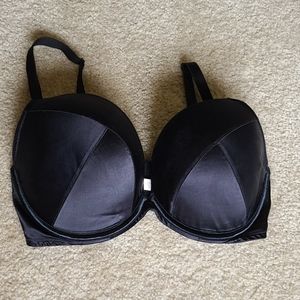 Cacique Lane Bryant Black Push Up Bra 38DDD